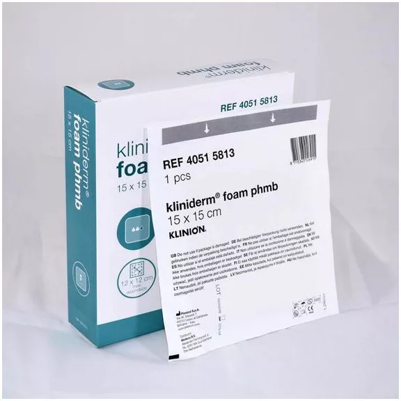 Kliniderm Foam Phmb 15x15 cm Kliniderm Foam Phmb 15x15 cm