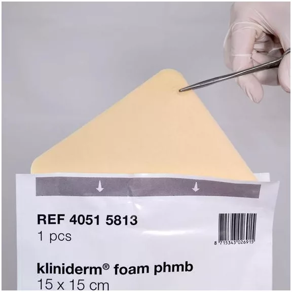 Kliniderm Foam Phmb 15x15 cm Kliniderm Foam Phmb 15x15 cm