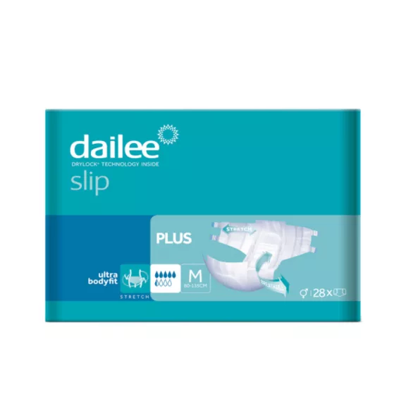 Dailee Slip Plus M - inkontinencia nadrágpelenka 2300 ml (28 db) Dailee Slip Plus M - inkontinencia nadrágpelenka 2300 ml (28 db)