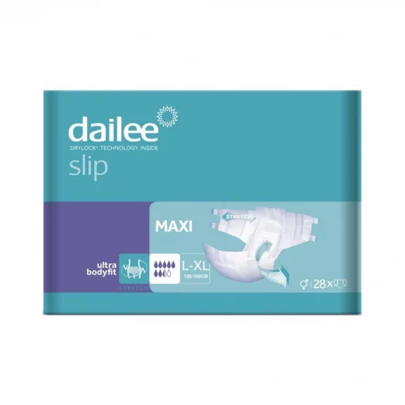 Dailee Slip Maxi L/XL - inkontinencia nadrágpelenka 3631 ml (28 db) Dailee Slip Maxi L/XL - inkontinencia nadrágpelenka 3631 ml (28 db)