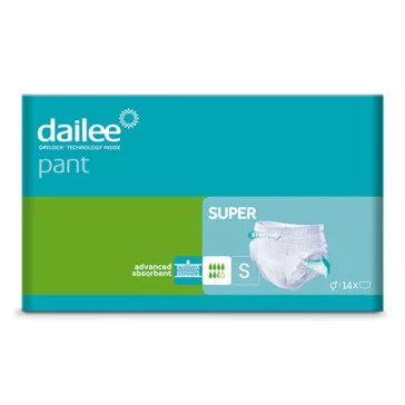   Dailee Pant Super S - inkontinencia pelenkanadrág 2110 ml (14 db)