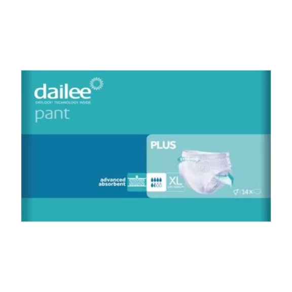 Dailee Pant Plus XL - inkontinencia pelenkanadrág 1950 ml (15 db) Dailee Pant Plus XL - inkontinencia pelenkanadrág 1950 ml (15 db)