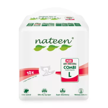   Nateen Combi Plus L - inkontinencia nadrágpelenka 2850 ml (10db)