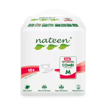   Nateen Combi Plus M - inkontinencia nadrágpelenka 2450 ml (10db)