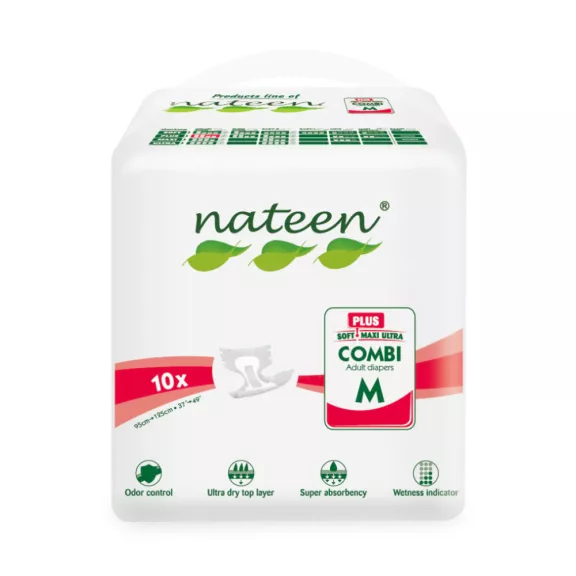 Nateen Combi Plus M - inkontinencia nadrágpelenka 2450 ml (10db) Nateen Combi Plus M - inkontinencia nadrágpelenka 2450 ml (10db)