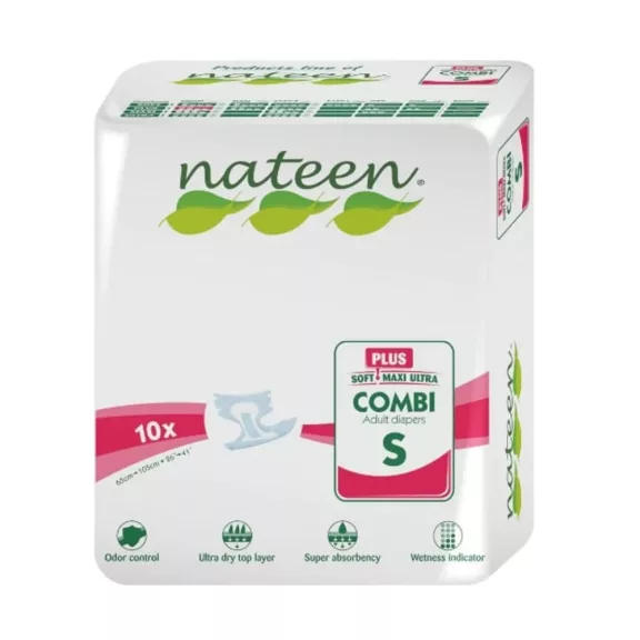 Nateen Combi Plus S - inkontinencia nadrágpelenka 1800 ml (10db) Nateen Combi Plus S - inkontinencia nadrágpelenka 1800 ml (10db)