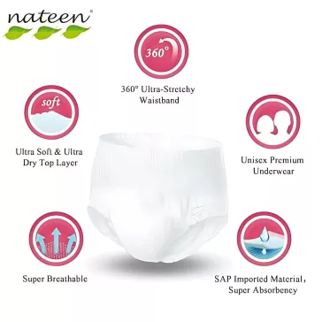   Nateen Flexi Plus L - inkontinencia pelenkanadrág 2300 ml (10db)