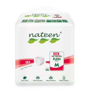   Nateen Flexi Plus M - inkontinencia pelenkanadrág 2300 ml (10db)