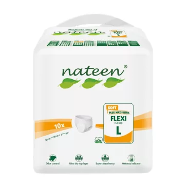   Nateen Flexi Soft L - inkontinencia pelenkanadrág 1600 ml (10db)