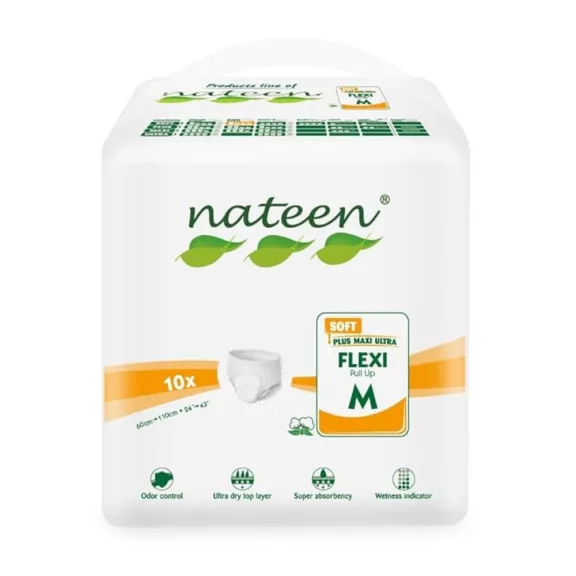 Nateen Flexi Soft M - inkontinencia pelenkanadrág 1600 ml (10db) Nateen Flexi Soft M - inkontinencia pelenkanadrág 1600 ml (10db)