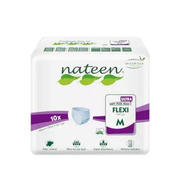 A Nateen Flexi Ultra M nadrágpelenka megbízható választás inkontinenciára, 3450 ml felszívóképe
