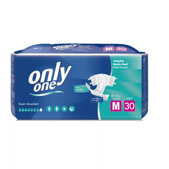 Az M-es méretben kapható OnlyOne felnőtt pelenka extra nedvszívással maximális kényelmet és dis Az M-es méretben kapható OnlyOne felnőtt pelenka extra nedvszívással maximális kényelmet és dis