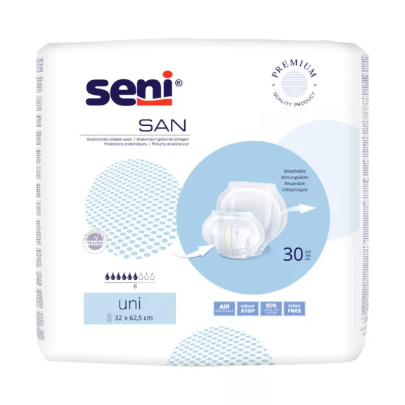 Seni SAN UNI - inkontinencia betét 1700 ml (30 db) Seni SAN UNI - inkontinencia betét 1700 ml (30 db)