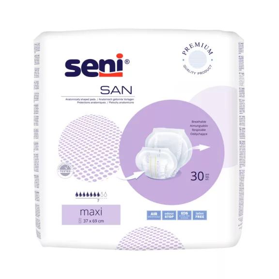 Seni SAN Maxi - inkontinencia betét 2200 ml (30 db) Seni SAN Maxi - inkontinencia betét 2200 ml (30 db)
