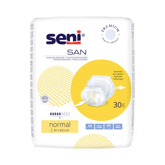 Seni SAN Normal - inkontinencia betét 1129 ml (30 db) Seni SAN Normal - inkontinencia betét 1129 ml (30 db)