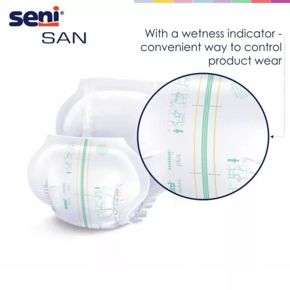 Seni SAN Plus - inkontinencia betét 2800 ml (30 db) Seni SAN Plus - inkontinencia betét 2800 ml (30 db)