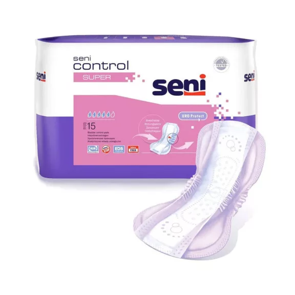 Seni Control Super - inkontinencia betét 910 ml (15 db) Seni Control Super - inkontinencia betét 910 ml (15 db)