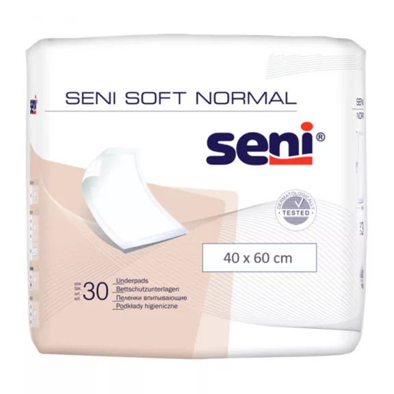 Seni Soft Normal - ágyvédő betegalátét 40X60CM (30 db) Seni Soft Normal - ágyvédő betegalátét 40X60CM (30 db)