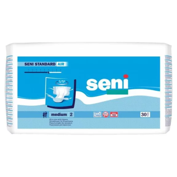 Seni Standard Air M - felnőtt pelenka 1800 ml (30 db) Seni Standard Air M - felnőtt pelenka 1800 ml (30 db)