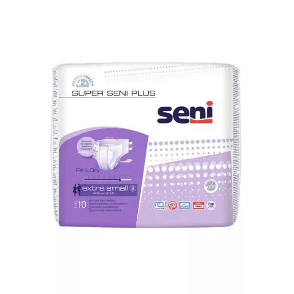 Seni Super Plus XS - nadrágpelenka 1800 ml (10 db) Seni Super Plus XS - nadrágpelenka 1800 ml (10 db)
