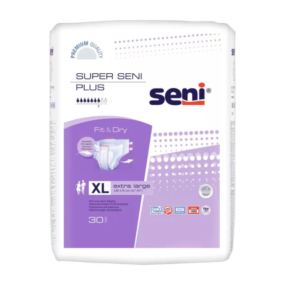 Seni Super Plus XL - nadrágpelenka 3200 ml (30 db) Seni Super Plus XL - nadrágpelenka 3200 ml (30 db)