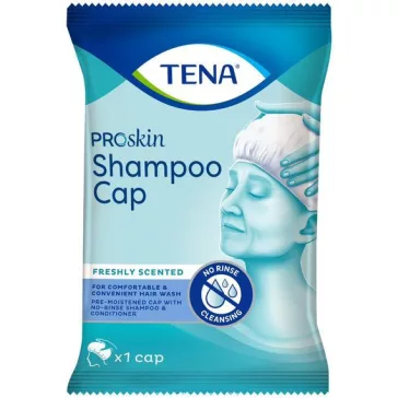 A TENA ProSkin nedves hajmosó sapka tökéletes a gyors és higiénikus hajtisztításhoz víz nélkül.