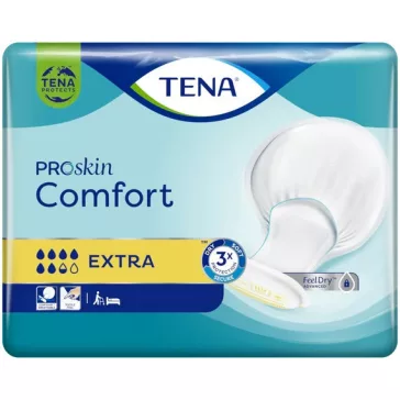 A 40 darabos kiszerelésben elérhető TENA Comfort Extra inkontinenciabetét nagy nedvszívó képess