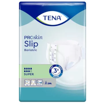 Az XXL-es, 32 darabos kiszerelésű TENA Slip Super inkontinencia-nadrágpelenka kibontás után is 