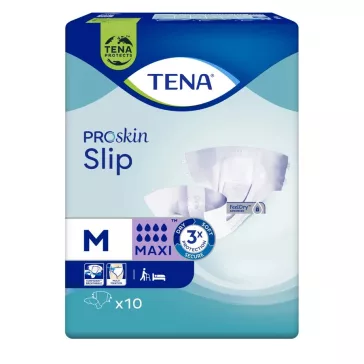 A 100 darabos, M-es méretű TENA Slip Maxi nadrágpelenka tépőzárakkal készül a tökéletes illeszk