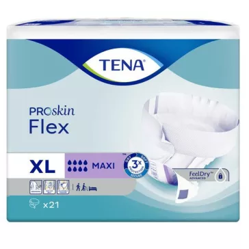 Az XL méretű TENA Flex Maxi ergonomikus kialakítású felnőttpelenka nedvszívó magjának és illesz