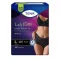 Az L méretű TENA Lady Pants Plus Noir inkontinencia fehérnemű magasított derékkal ellátott egys
