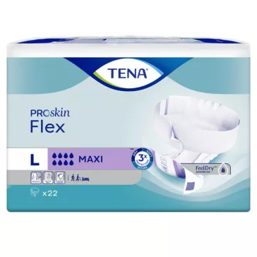 Az L méretű, saját övvel ellátott, rendkívül nagy nedvszívó képességű TENA Flex Maxi felnőtt pe