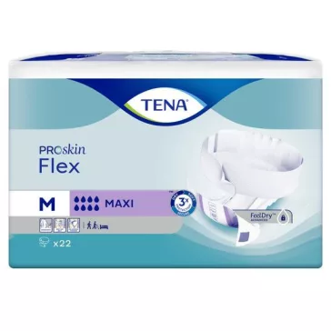 Az M méretű, saját övvel ellátott, rendkívül nagy nedvszívó képességű TENA Flex Maxi kialakítás