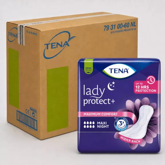 TENA Lady Protect+ Maxi Night MEGA csomag TENA Lady Protect+ Maxi Night MEGA csomag