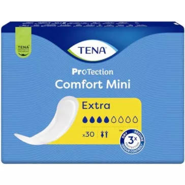 A TENA Comfort Mini Extra inkontinenciabetét középsúlyos vizeletvesztés esetére tervezett termé