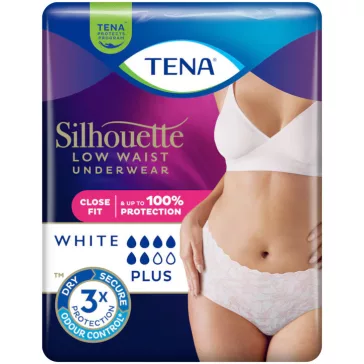   TENA Silhouette Plus L - Fehér inkontinencia fehérnemű (10 db)
