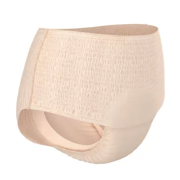 A nyolc darabos kiszerelésben kapható, M méretű, krém színű TENA Lady Pants Plus inkontinencia 