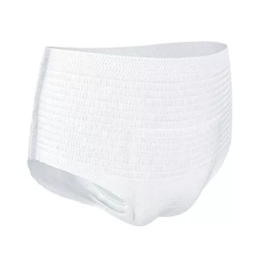 A tizenkét darabos kiszerelésben kapható, XL-es TENA Pants Super pelenkanadrág nedvességcsökken