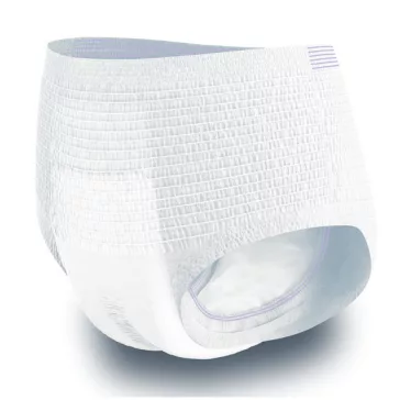 Az XL-es TENA ProSkin Pants Maxi pelenkanadrág a könnyedén felhúzható kialakításának köszönhető
